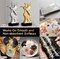 6Pcs Oil-based Chrome Mirror Markers - Silver & Gold Permanent Metallic Markers for Model Painting